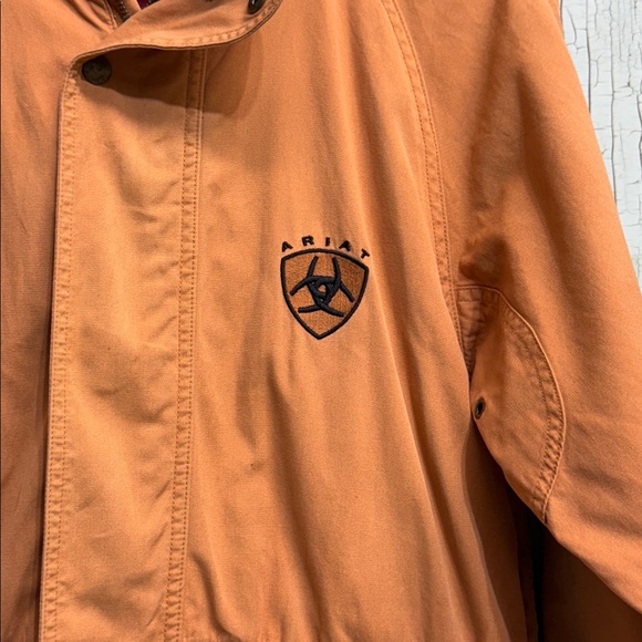 Ariat Tan Hooded Jacket with Logo - Picture 2 of 13